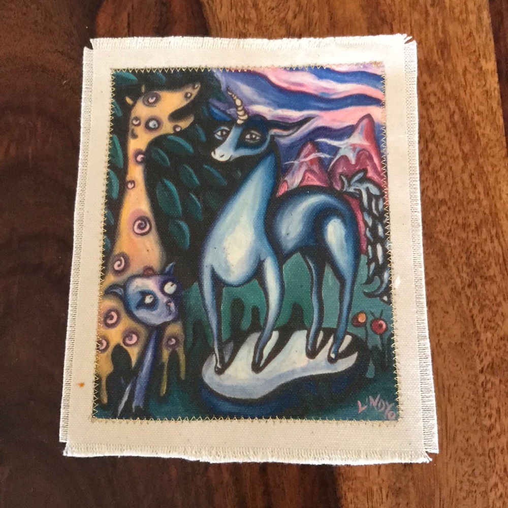 Original Miniature Patch Art by Lindy Kehoe
